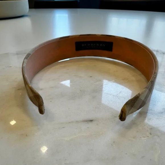 Burberry Pink Nova Check Headband - Picture 5 of 6